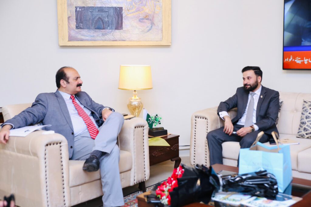 Qaiser Nawab calls on His Excellency Rana Mashhood Ahmad Khan to Discuss Youth Development in Pakistan